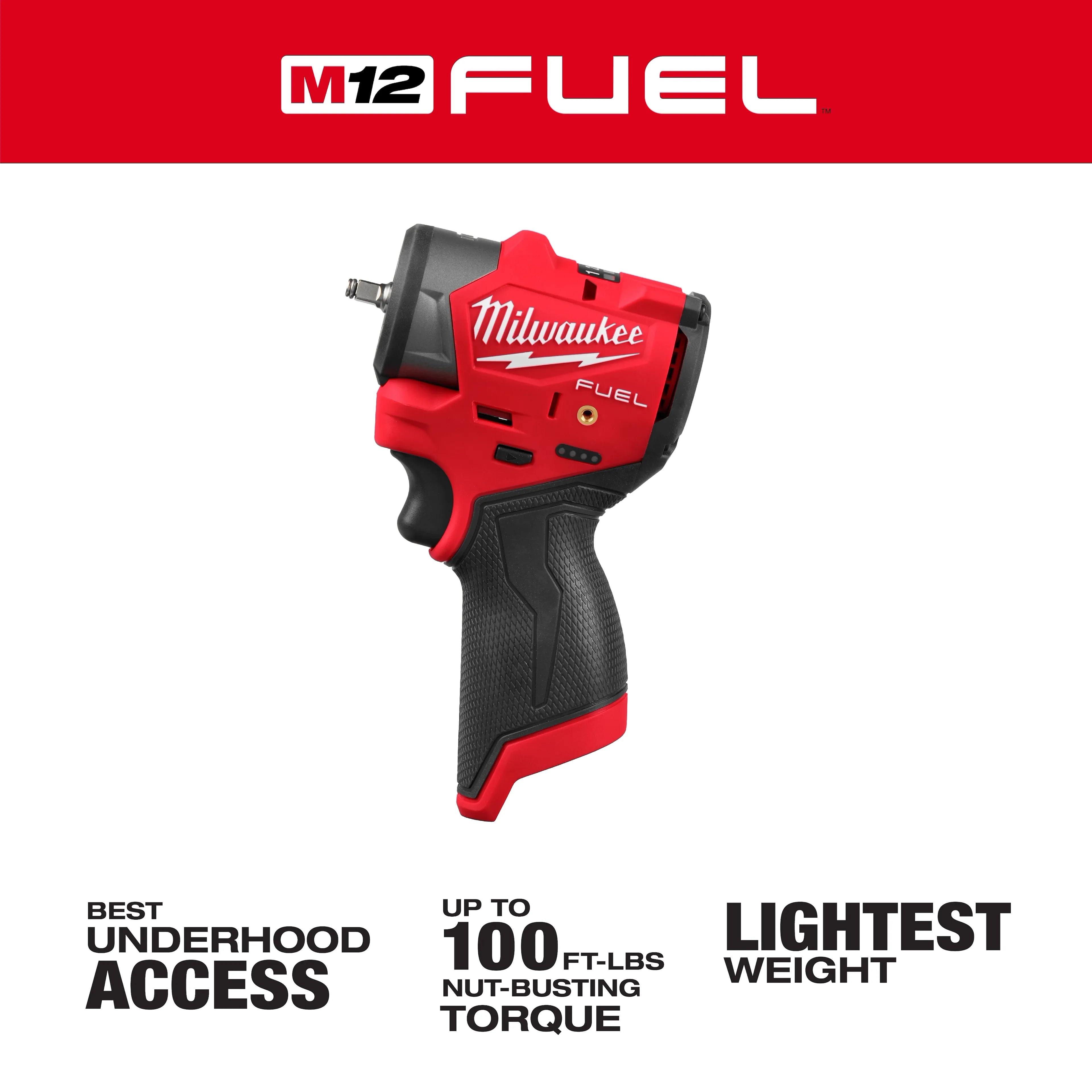 M12 FUEL™ 1/4" Subcompact Impact Wrench w/ Friction Ring with FREE socket set