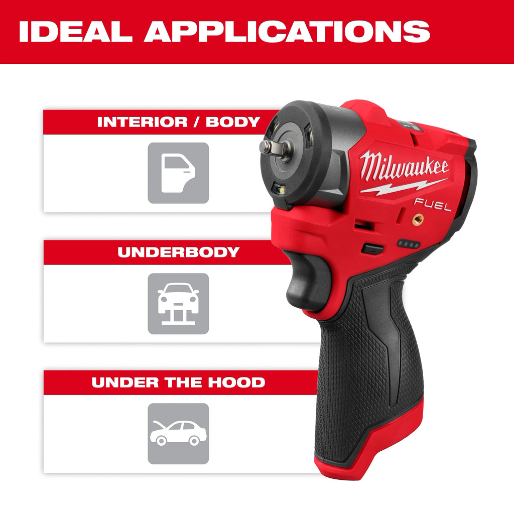 M12 FUEL™ 1/4" Subcompact Impact Wrench w/ Friction Ring with FREE socket set